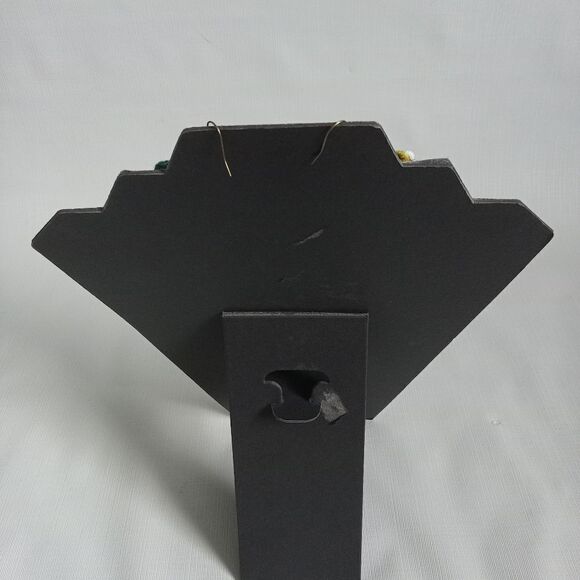 Handmade Multicolored Acrylic Lightweight Crochet Half Flower Dangle Earrings - Picture 2 of 9